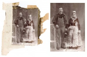 Restauration de photo avant l'arrivée de l'IA